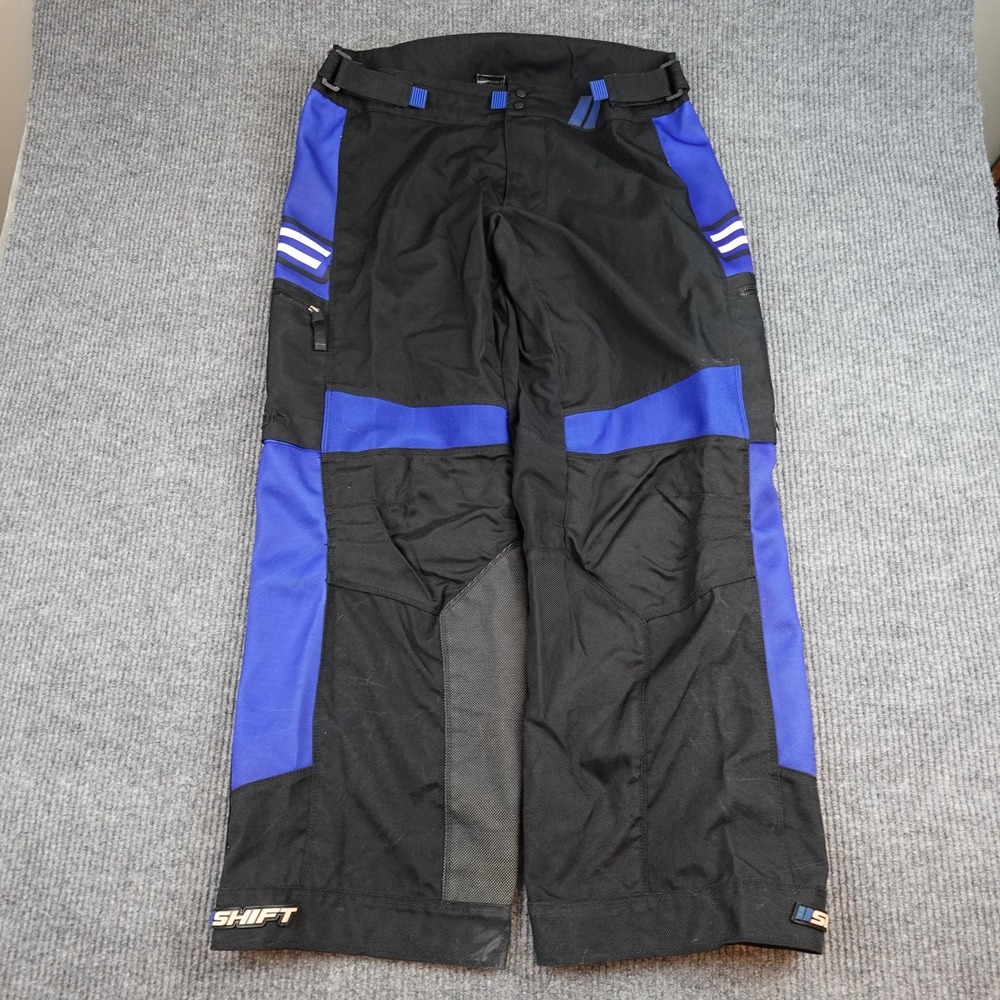 Shift Riding Pants Mens 40 Black Blue Colorblock Motorcycle MX Racing Offroad